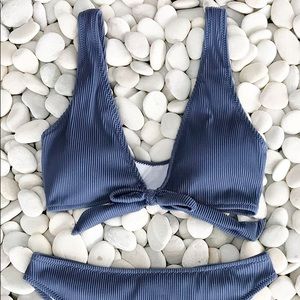 “Deep Love Solid Bikini Set”